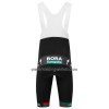 Fietsbroek Kort met Bretels 2023 BORA-Hansgrohe Groen Zwart